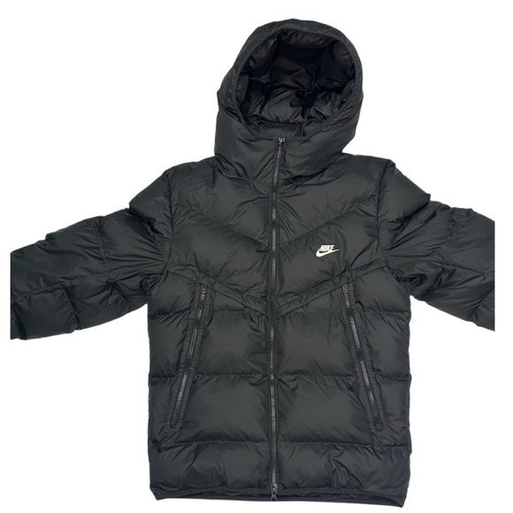 Nike Men's Storm-Fit Windrunner Primaloft Hooded Puffer Jacket- Black/Size Small - Picture 2 of 7